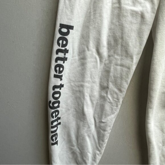 McDonald’s Better Together graphic white cotton jogger pants Sz L - Picture 2 of 10